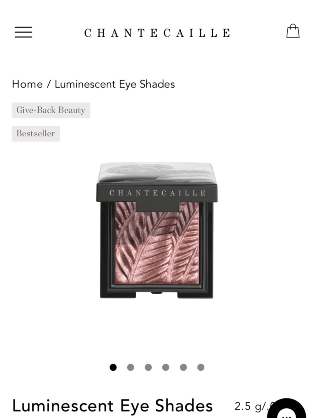 Chantecaille Luminescent Eye Shade - Lilac
